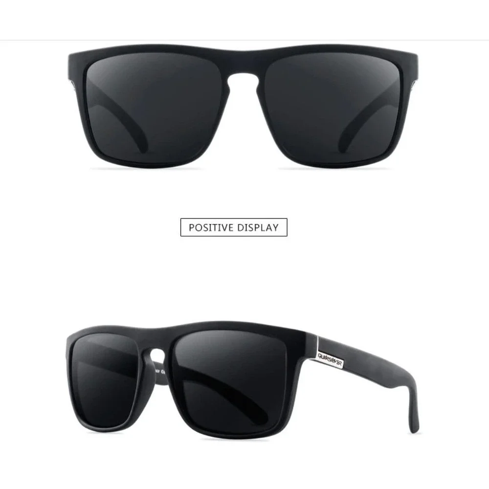 Polarized Sunglasses Women Black Frame Square Lenses UV Protection Driving Gafas